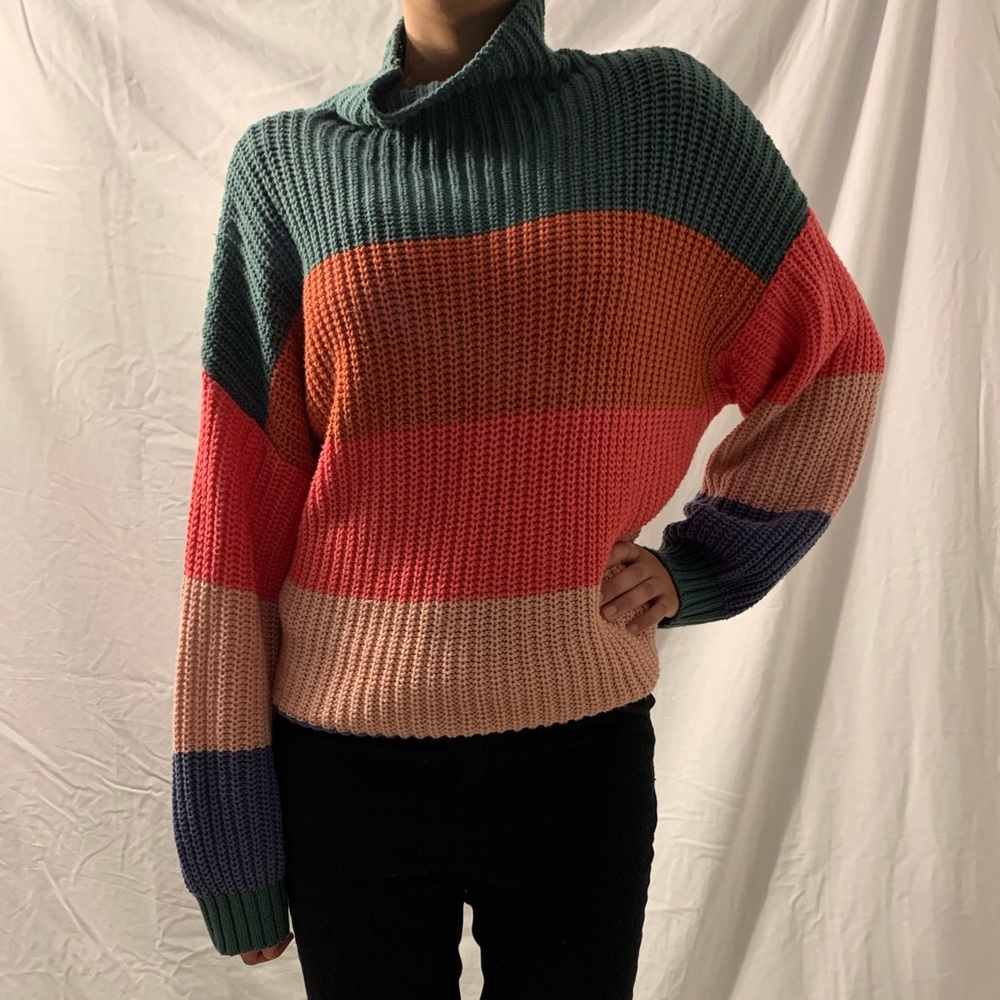 oversized multicolor sweater